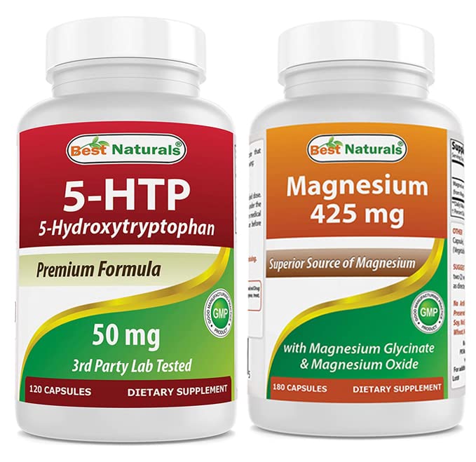 제일 자연적인 5-HTP 50 mg & 마그네슘 글리세라이드 425 mg