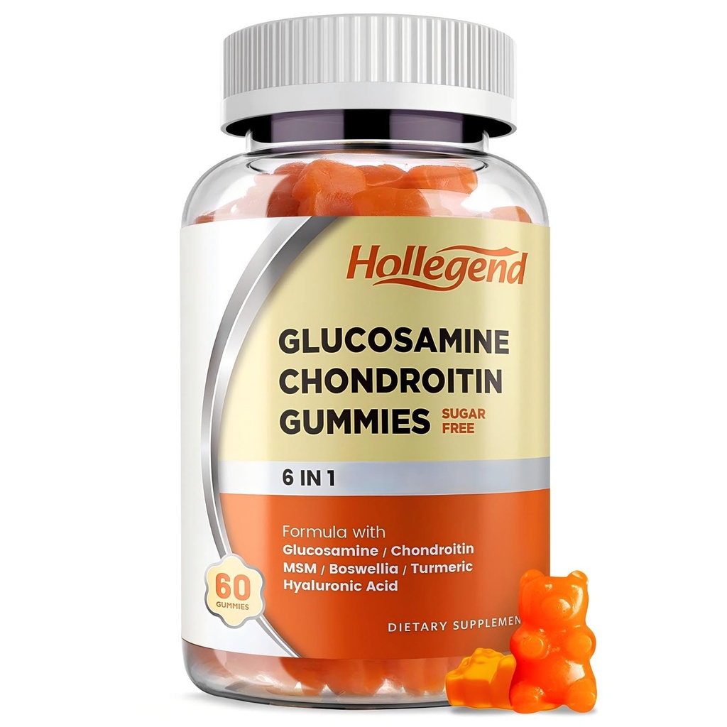 Glucosamine Chondroitin Gummies Sugar 무료, 성인 남자 & 여자, 60 카운트에 대 한 Gummies 보충