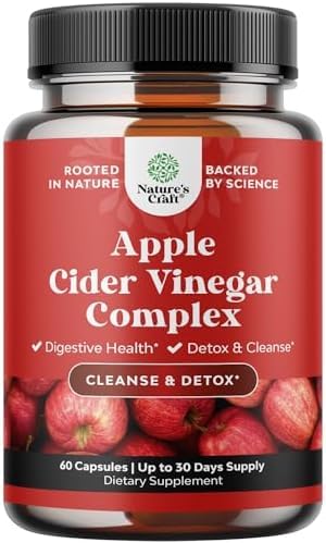 유력한 Apple Cider Vinegar 캡슐 - ACV 알약 영양 보충제는 천연 클렌징 및 여성 및 남성을위한 공식을 줄이기 위해 설계된 천연 클렌징 및 크기로 소화 건강을 보충합니다.