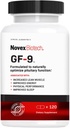 Novex Biotech GF-9 - 남자를위한 HGH 부스트 보충 - 남자를위한 운동 단지 - 지원 에너지, 내구시간, 수면, 120 Ct (30 일 공급)