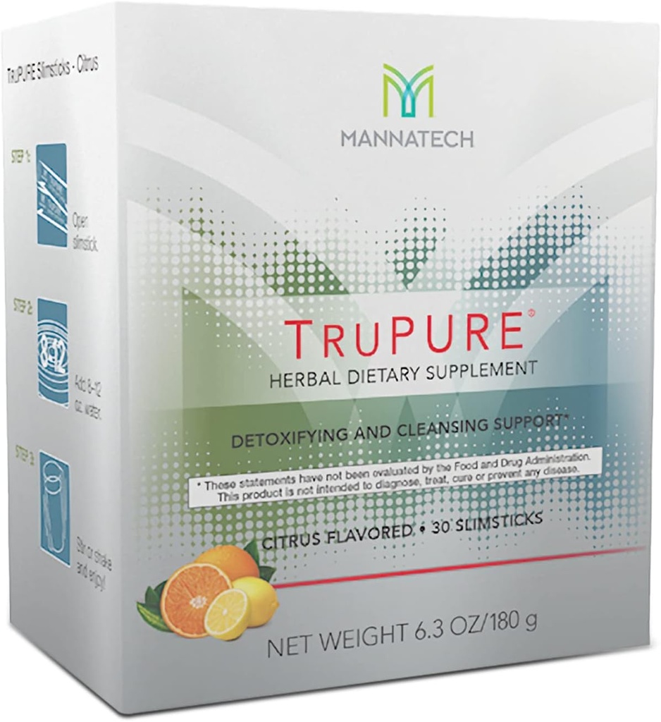 Mannatech TruPURE Cleanse 30 슬림 스틱.