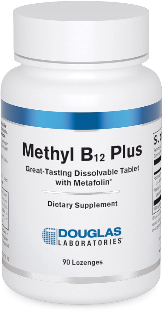 Douglas Laboratories Methyl B12 Plus | 지원 대사, 에너지, 혈액 세포 생산, 신경 시스템, 호르몬 * | 90 Lozenges