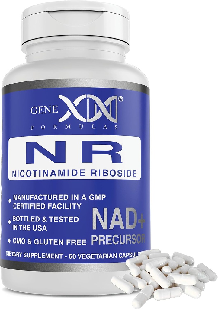 Genex 공식 NR Nicotinamide Riboside 300mg/Serving (60의 캡슐) 건강한 시효를 위한 NAD+ 전구 - GMP 증명하는, 비 GMO, 글루텐 자유로운, 채식주의자 (1 팩)