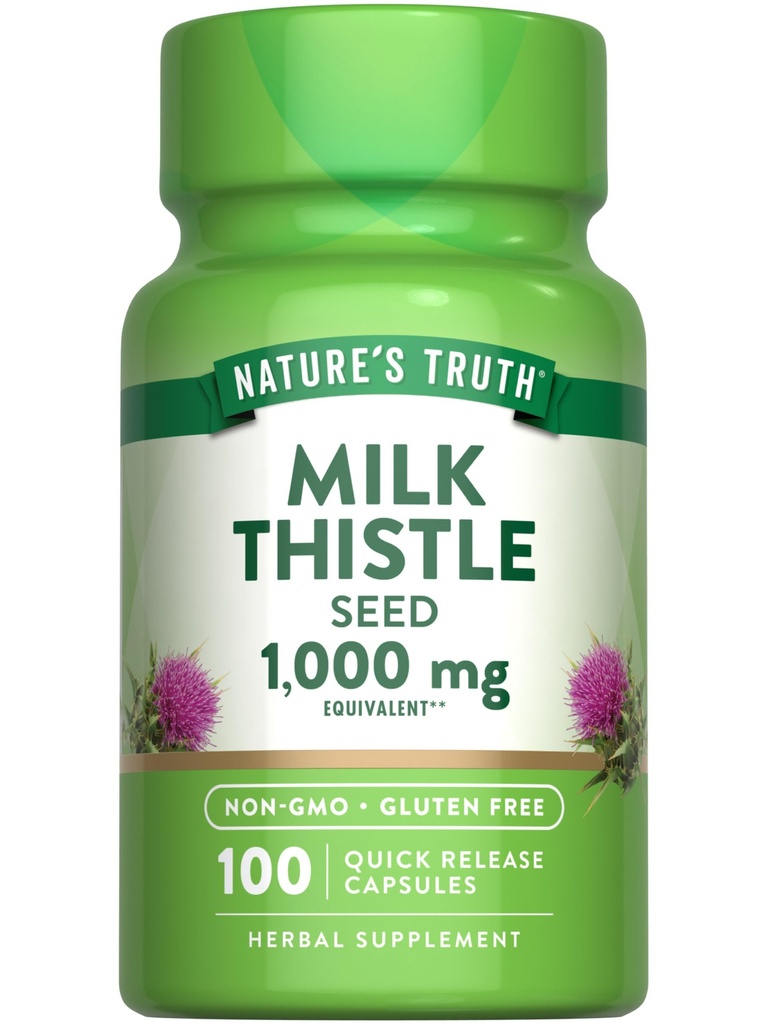 Nature's Truth Milk Thistle Seed Extract | 초본 보충 | 100 캡슐 | 비 GMO & 글루텐 프리