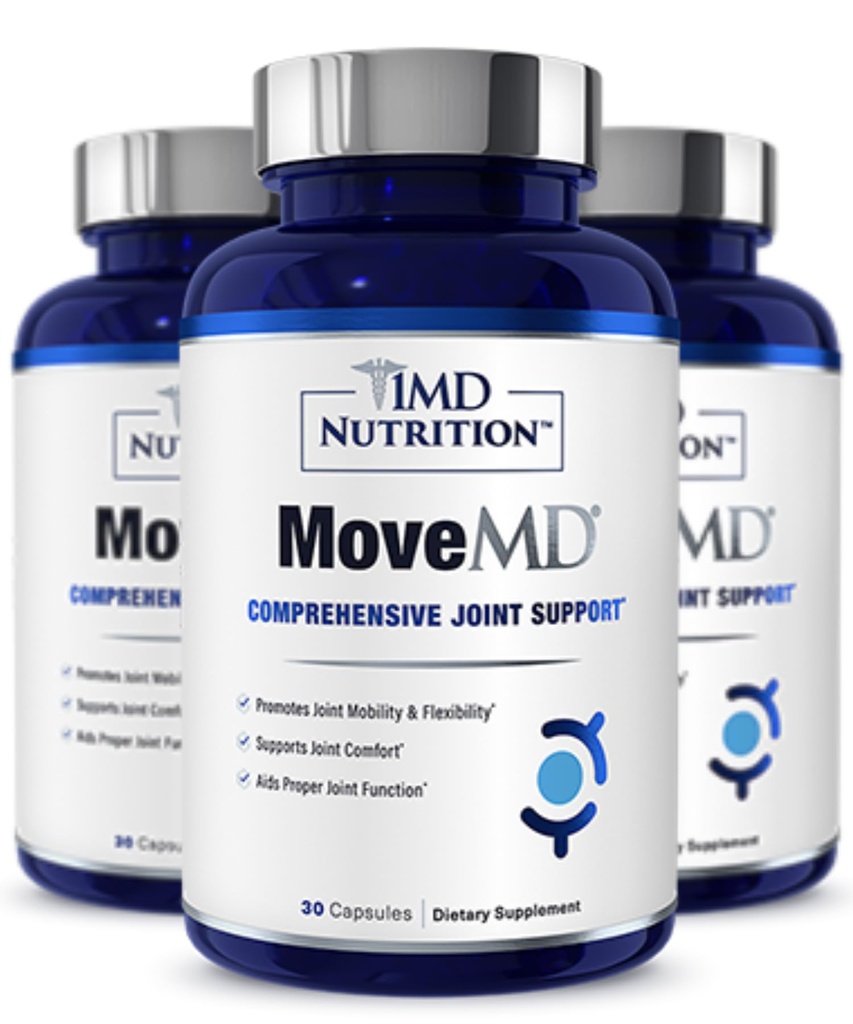 1MD Nutrition MoveMD - 합동 건강 보충교재 - 의사 공식화 | 교원질, Astaxanthin 및 더 많은 | (3 팩)
