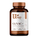 Utzy Naturals GlyNAC+ 보충교재 | 글리신 & NAC (N-Acetyl cysteine)의 1,000mg | 비타민 B2 Cofactor for Glutathione Production | 90 캡슐
