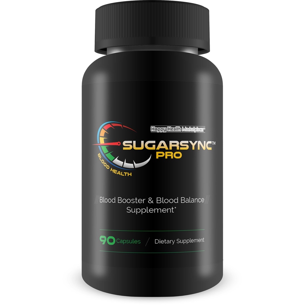 Sugar Sync Pro Blood Heath - 우리의 최고의 설탕 건강 지원 보충 - 이 혈액 균형 혈액 부스터 보충과 함께 혈액 건강 및 균형 - 건강한 설탕 균형 - 혈액 캡슐