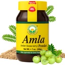 BASIC AYURVEDA Amla 파우더 7.05 Oz (200gm) | 헤어, 피부 및 면역성이 강한 100% Raw & Natural Indian Gooseberry (아말라키) | 첨가물이 없습니다 | 부드럽고 DIY 마스크, 허브 사용 및 웰빙에 이상적입니다.