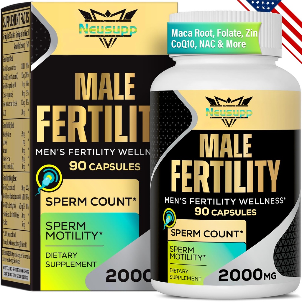 남성, 남성 불임 보충에 대 한 불임 보충 교재 - 최선 정자 수, 무 습 및 힘, 2000MG Mens Prenatal 비타민 CoQ10 마카 뿌리, Zin, NAC &Folate 개념 - 90 캡슐