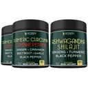 번들 7in1 심황 Curcumin & 5in1 Ashwagandha Shilajit 보충