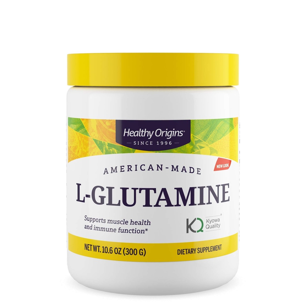 건강한 근원 L 글루타민 (American-Made, Non-GMO, 글루텐 자유로운, 근육 지원, 면역 지원), 10.6 Ounce