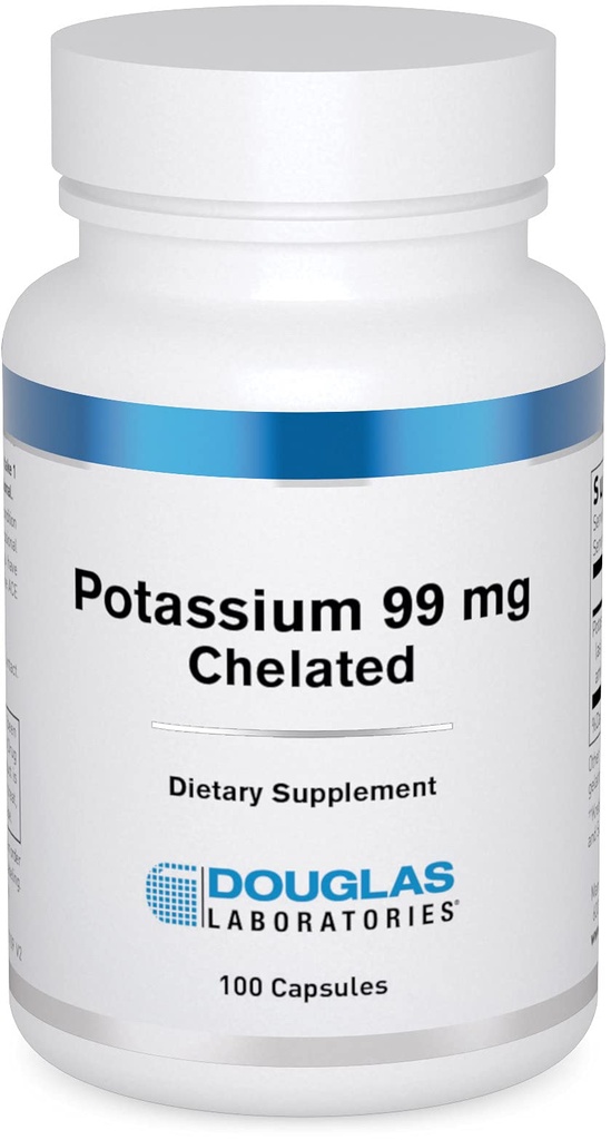 Douglas Laboratories 칼륨 99 mg 가슴 | Nerve Impulses, Skeletal 근육 기능 및 Already 정상적인 혈압 지원 | 100 캡슐
