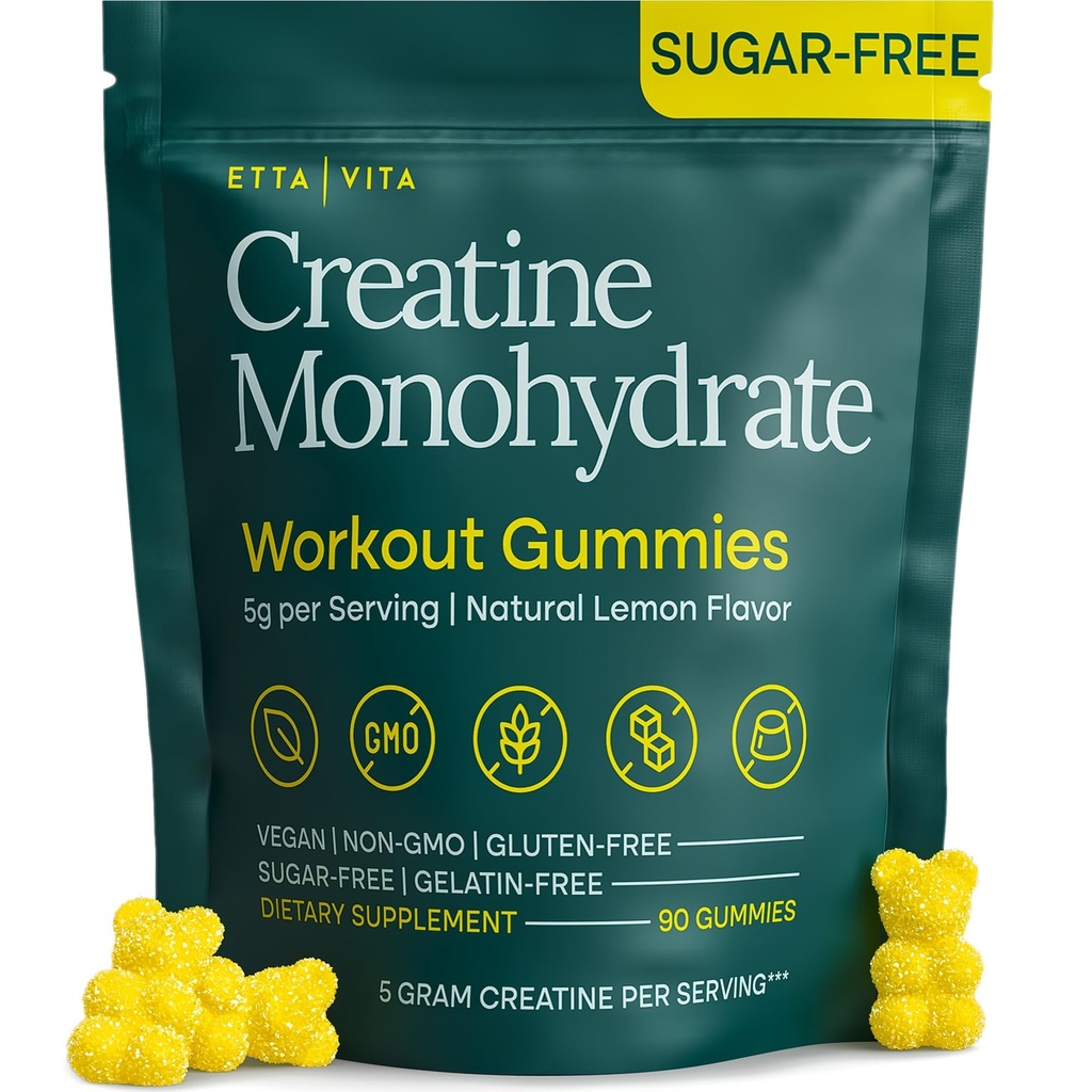 설탕 자유로운 크레아틴 Monohydrate Gummies 5gram, 남자 & 여자를 위한 유력한 크레아틴 Gummies, 근육 지원을 위한 보충교재, 세포 에너지 & Cognitive 기능, 글루텐 자유로운