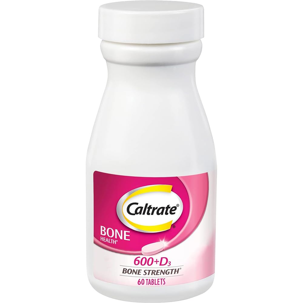 Caltrate 600 Plus D3 칼슘과 비타민 D 보충교재 정제, 성인을 위한 뼈 건강 보충교재 - 60 조사