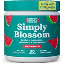 간단히 Blossom Nutrition Daily Greens & Superfood Powder + Collagen + Probiotics for Women 's Digestive Health & Bloating Relief. 건강에 도움이 - 30 일 공급 - Watermelon
