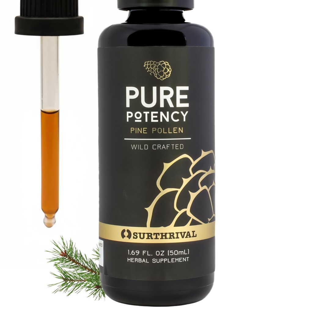 Surthrival : 소나무 오염 순수한 효능 추출물 (1.69 fl oz), 증가 된 체력, 호르몬 균형, 에너지 및 내구 회복