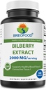 Brieofood Bilberry는 서빙 180 캡슐 당 2000 mg를 추출합니다