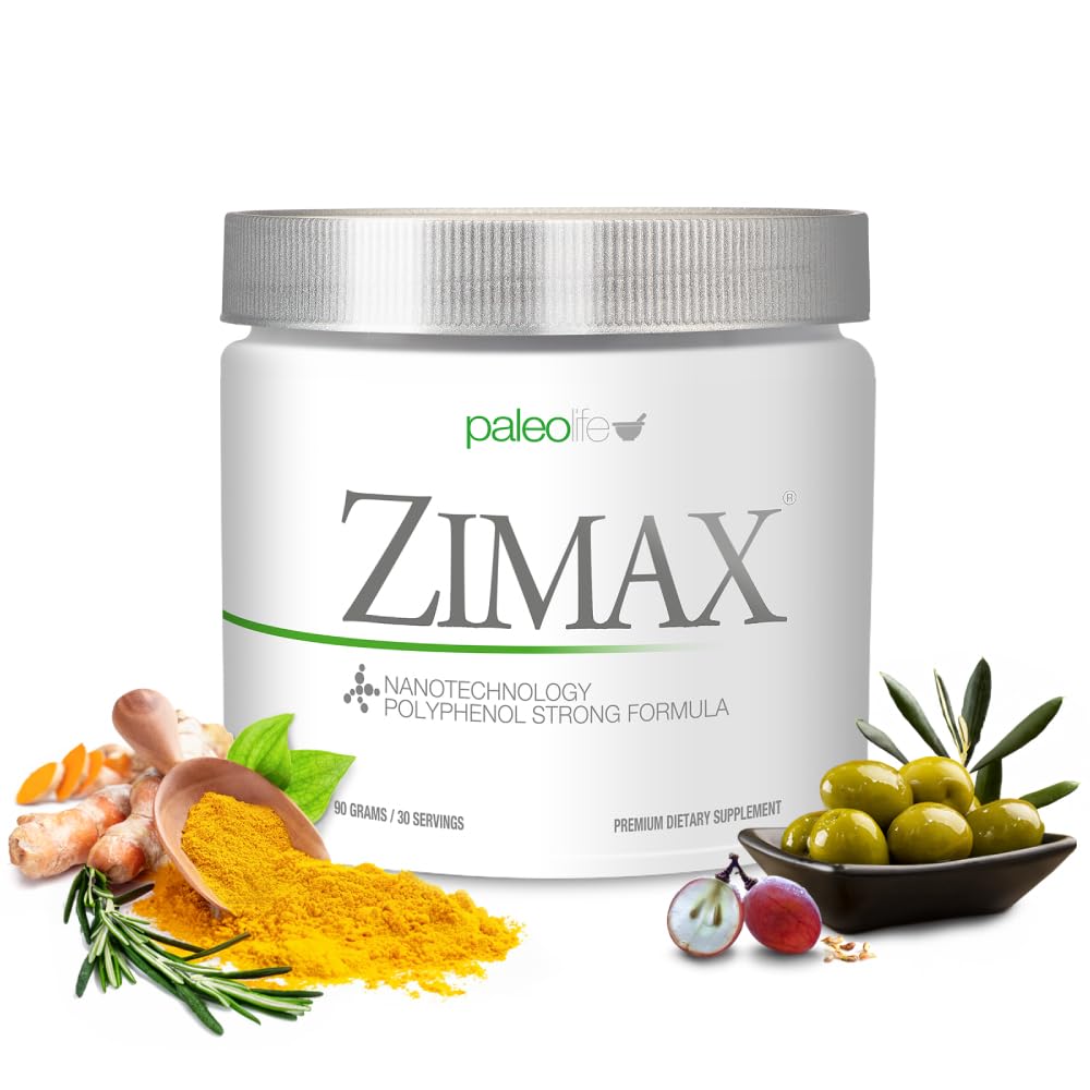 ZIMAX 슈퍼 ANTIOXIDANT - 100 % 천연 - 높은 흡수 쿠르쿠민, 로즈마리 추출물, 포도 씨앗 추출물, 올리브 잎 추출물 ORAC 3,451,770 (수당) 90 그램 (1 팩)
