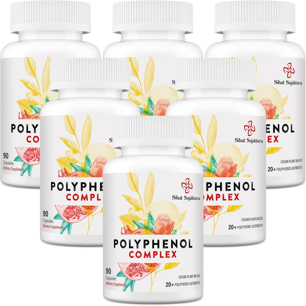 67,500 MG 폴리페놀 보충 - 나이 방위, 폴리페놀 Superfood, Quercetin, Resveratrol, 녹차, 식물 기초 & 에너지, 면역 지원, 540 캡슐을 위한 강력한 산화 방지제 & 폴리페놀