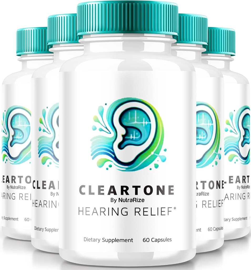 NutraRize (5 팩) ClearTone Tinnitus, Hearing, ClearTone 알약 보충을위한 명확한 톤, 공식 감사 지원 캡슐, ClearTones 검토 (300 캡슐)