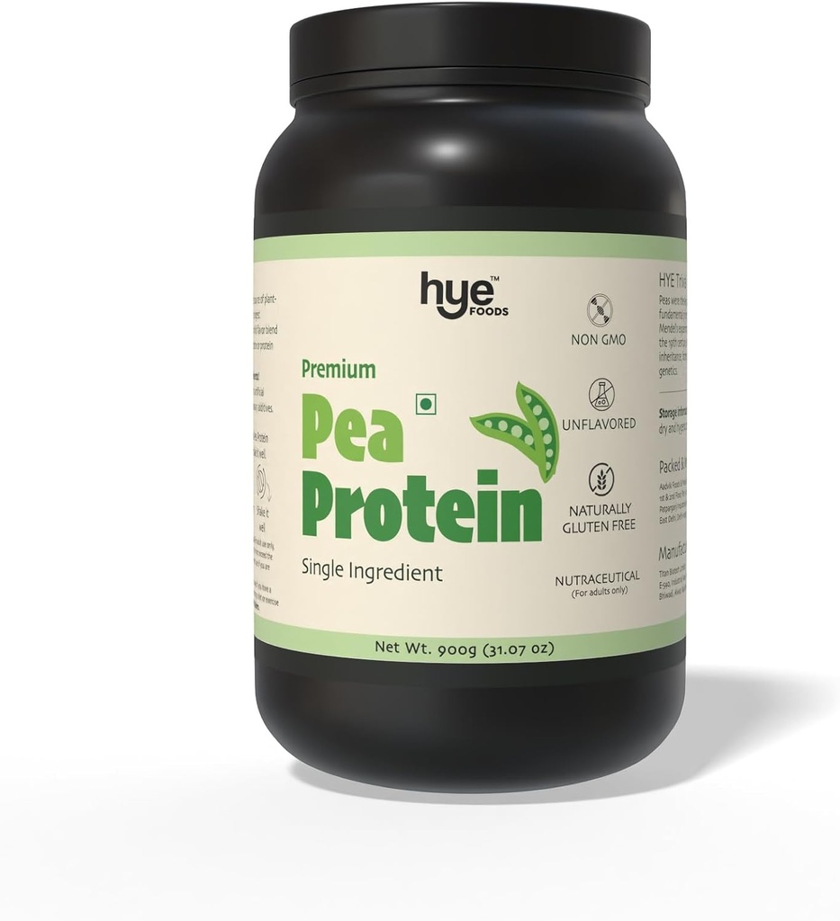 HYE FOODS Premium Pea Protein Powder | 2lb | Vegan Protein Powder | 글루텐 프리 | 난초 OK | 100 % 완두 | 30 인분