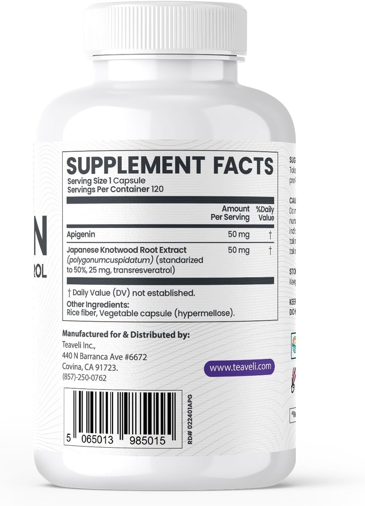 Apigenin 번들가있는 Teaveli Citicoline