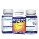 Lipozene 체중 감소 알약 30의 캡슐을 가진 2개의 병 30의 조사 병 MetaboUp Plus로 각 Along