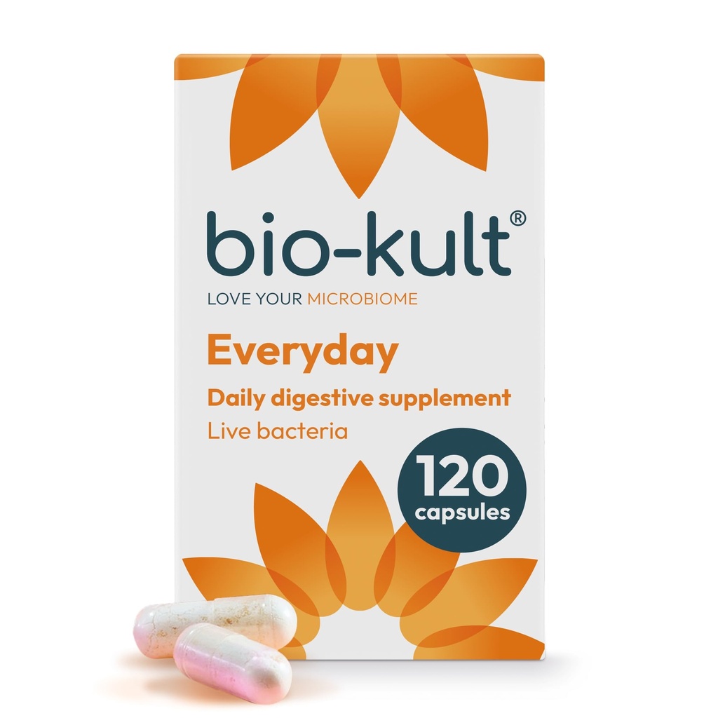 Bio-Kult Everyday Probiotics | 14 Strains | 성인 프로바이오틱 보충교재 | 비 GMO, 글루텐 프리 | 120 캡슐