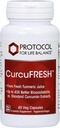 LIFE BALANCE CurcuFresh - 40x 흡수를위한 PROTOCOL - Curcuminoids - Curcuma Longa - Vegan & Non-GMO - 60 Veg 캡슐