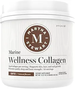 Martha Stewart 교원질 펩티드 분말 - 여자를 위한 다 교원질 | 피부, 머리, 못 및 뼈 힘을 위한 건강한 보충교재 | 15g 단백질 | 커피 | 25의 서빙