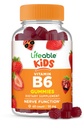 아이를 위한 Lifeable 비타민 B6 Gummies | 훌륭한 타스팅 B6 비타민 50mg | Vegan Non-GMO Gluten Free | Nerve Function Support | 60 Gummies