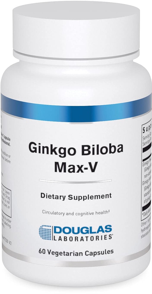 Douglas Laboratories Ginkgo Biloba Max-V | 건강한 순환 지원 | 60 캡슐