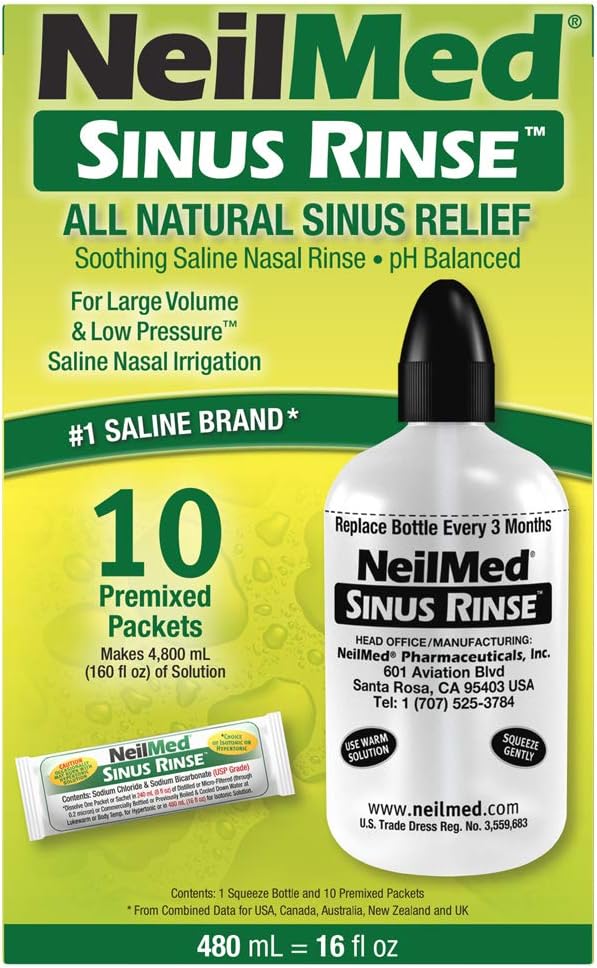 Sinus Rinse 16oz 여분 큰 병