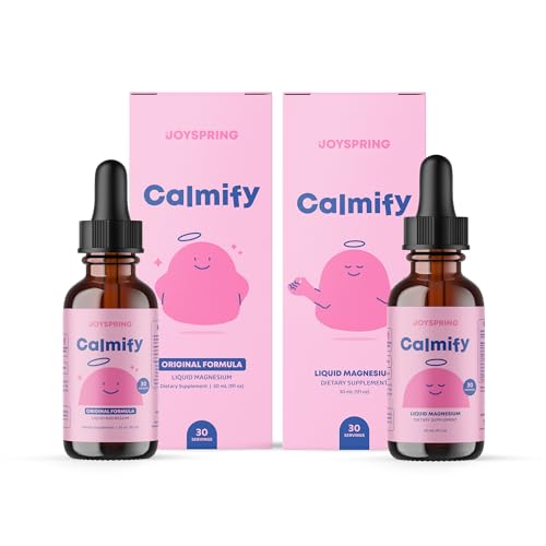 JoySpring 마그네슘 시트레이트 액체 및 마그네슘 글리세라이드 아이 - Sugar Gluten Free Magnesium for Kids and Magnesium Citrate Liquid