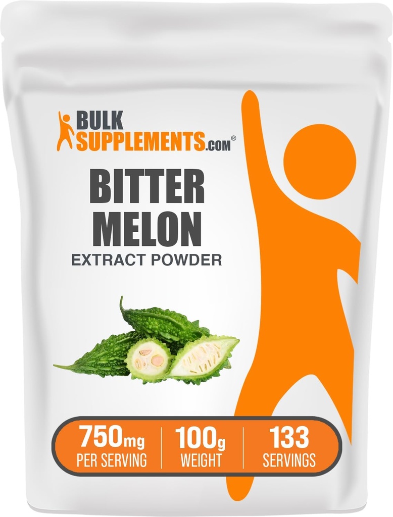 BulkSupplements.com Bitter Melon Extract Powder - Bitter Melon Supplement, Bitter Gourd Extract - 초본 보충, 글루텐 무료, 750mg, 100g (3.5 oz) (팩 1)