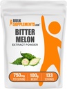 BulkSupplements.com Bitter Melon Extract Powder - Bitter Melon Supplement, Bitter Gourd Extract - 초본 보충, 글루텐 무료, 750mg, 100g (3.5 oz) (팩 1)