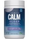 Natural Vitality Calm Sleep, Melatonin & Magnesium Citrate, 수면 보조 음료 혼합, GABA, Aid, Vegan, 글루텐 무료 비 GMO, 혼합 Berry, 16 Oz