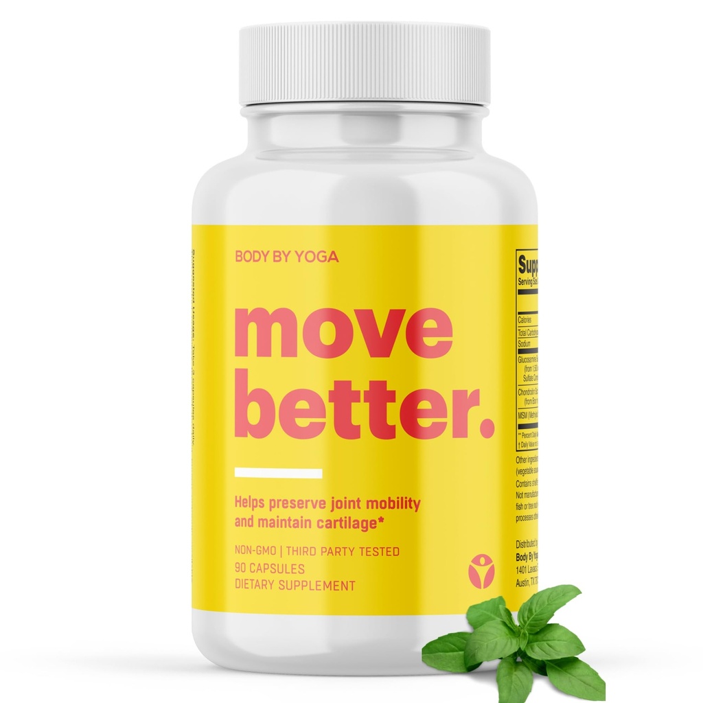 더 나은 이동 - 여성과 남성을위한 천연 관절 보조제 | Mobility, Cartilage Repair, Joint Health | 빠른 행동 MSM Chondroitin & Glucosamine 관절 및 무릎 보조제 | 90 캡슐