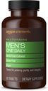 Elements Men’s One Daily Multivitamin, 62% 전체 식품 문화, 채식, 65 정제, 2 개월 공급 (패키징은 다를 수 있음)