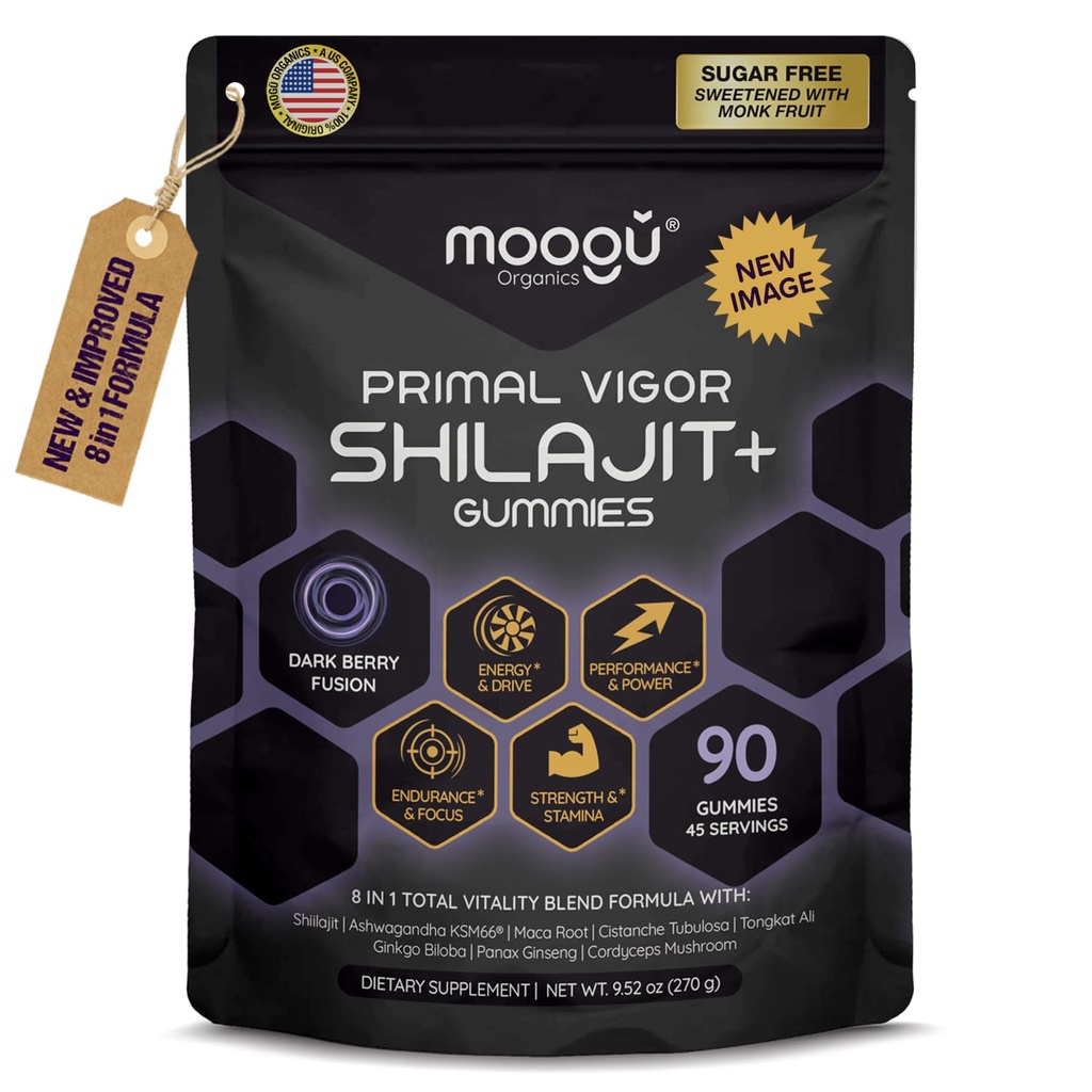 18,000mg 순수한 Himalayan Shilajit (90 Gummies) Ashwagandha, 75% Fulvic 산 & 85+ 추적 무기물 I 남자, 여자 I Panax Ginseng, Rhodiola, Turmeric, Gingko Biloba, Cordyceps, Sting Nettle.