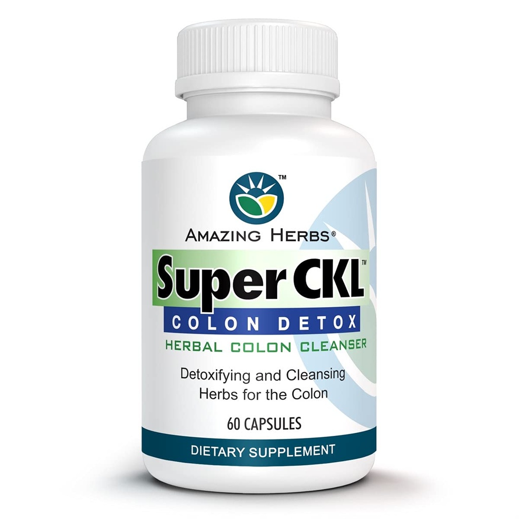 놀라운 허브 슈퍼 CKL 콜론 Detox - 모든 자연, 초본 콜론 Cleanser, 폐기물 제거에 Digestion & Aids 개선 - 60 카운트