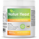 Green Pets Organics Natur-Yeast Brewer's Yeast for Dogs and Cats - Immune System & Digestion 지원, 건강한 피부 및 광택 있는 코트, 90 소프트 체스를 홍보