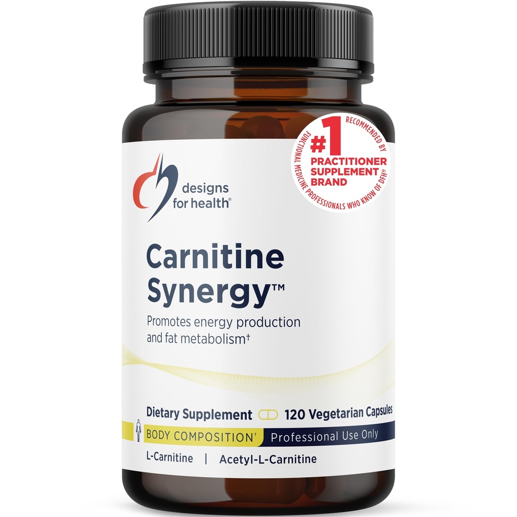 건강 카르니틴 증후군을 위한 디자인 - 400mg L 카르니틴 (Carnitine Tartrate에서) + 100mg 아세틸 L 카르니틴 알약 - 비 GMO + 채식 보충교재 (120의 캡슐)