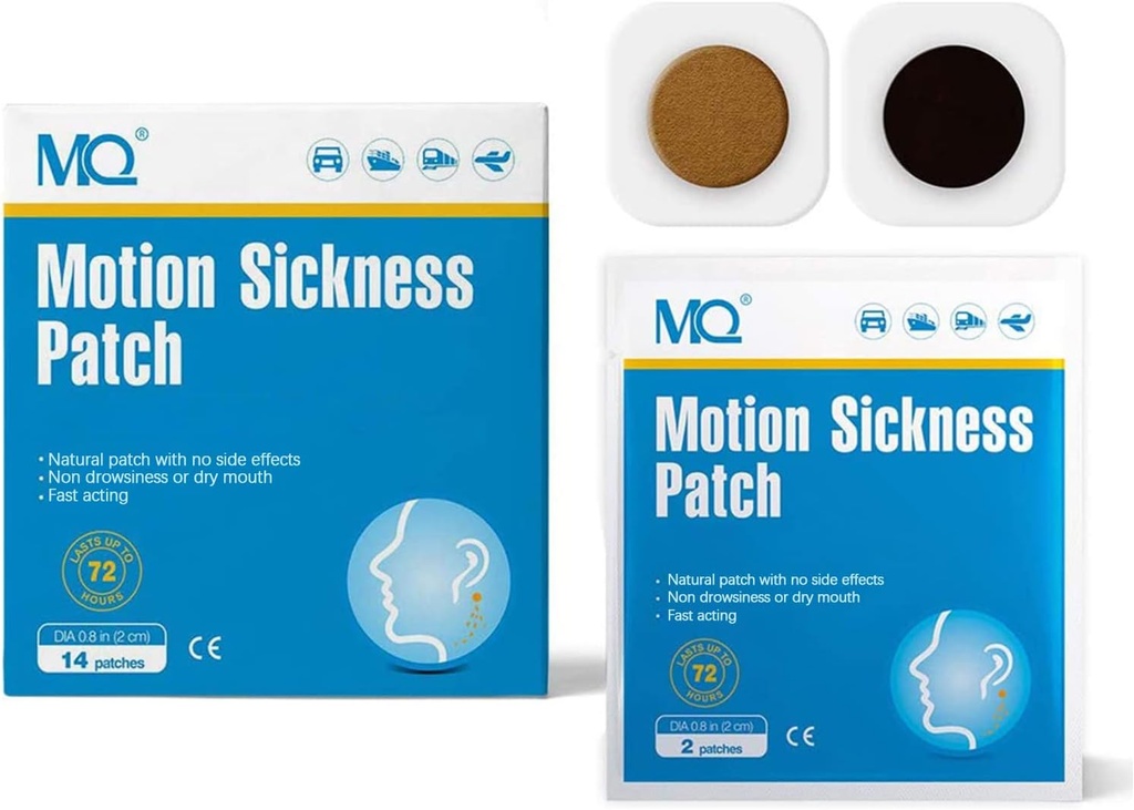 MQ 42ct 모션 슬라이스 패치 비 돌리, 크루즈 여행에 대 한 바다 Sickness 패치 필수, 자동차 비행기 고도 Sickness에 대 한 귀 뒤에 방수 패치, 긴 마지막 72H