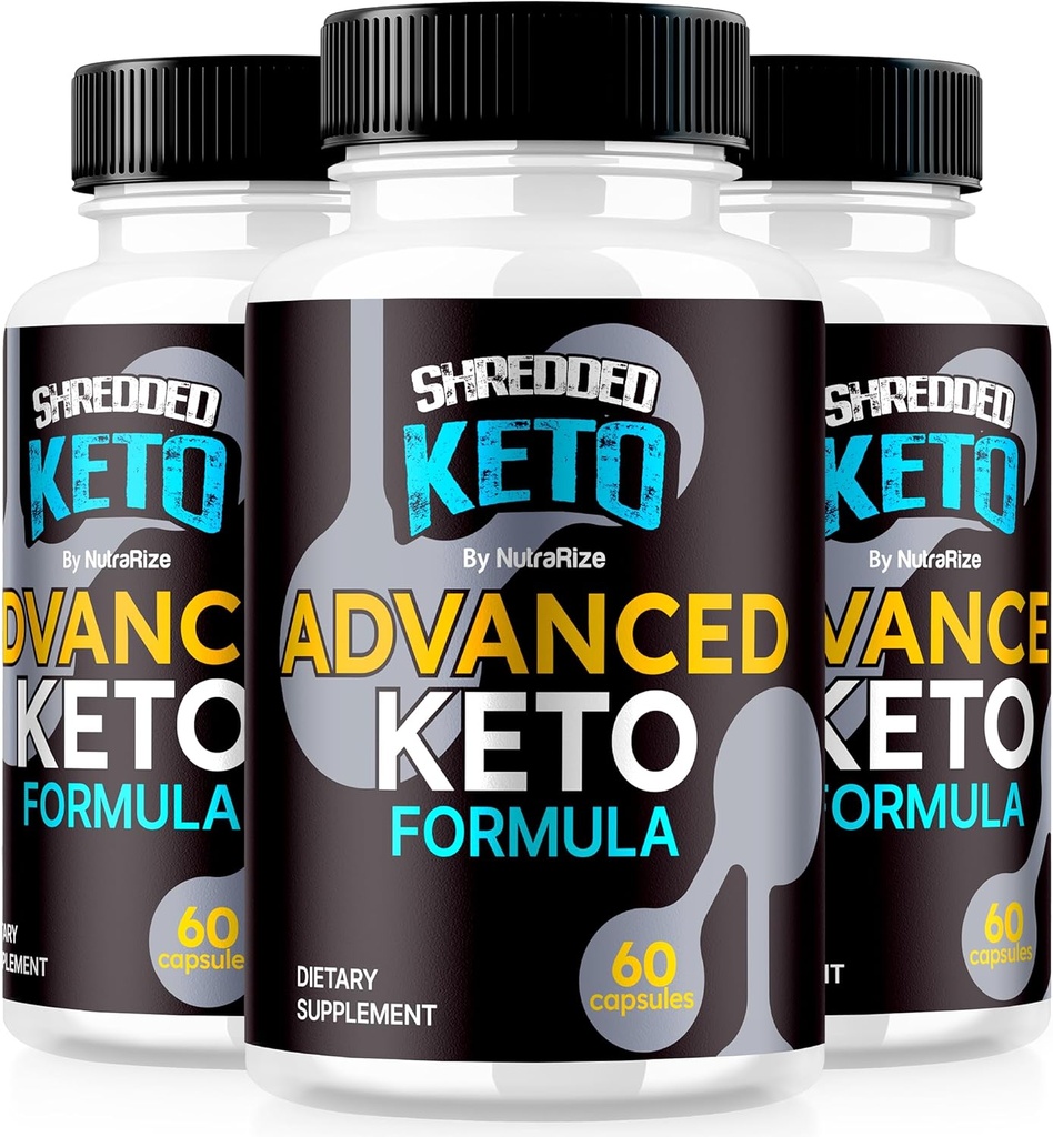 (3 팩) Shredded Keto 알약, 프리미엄 Keto Shred 체중 감소 캡슐, 피트니스 및 바디 목표, 공식 ShreddedKeto 리뷰 (180 캡슐)을 지원하는 모든 자연 Keto 보충