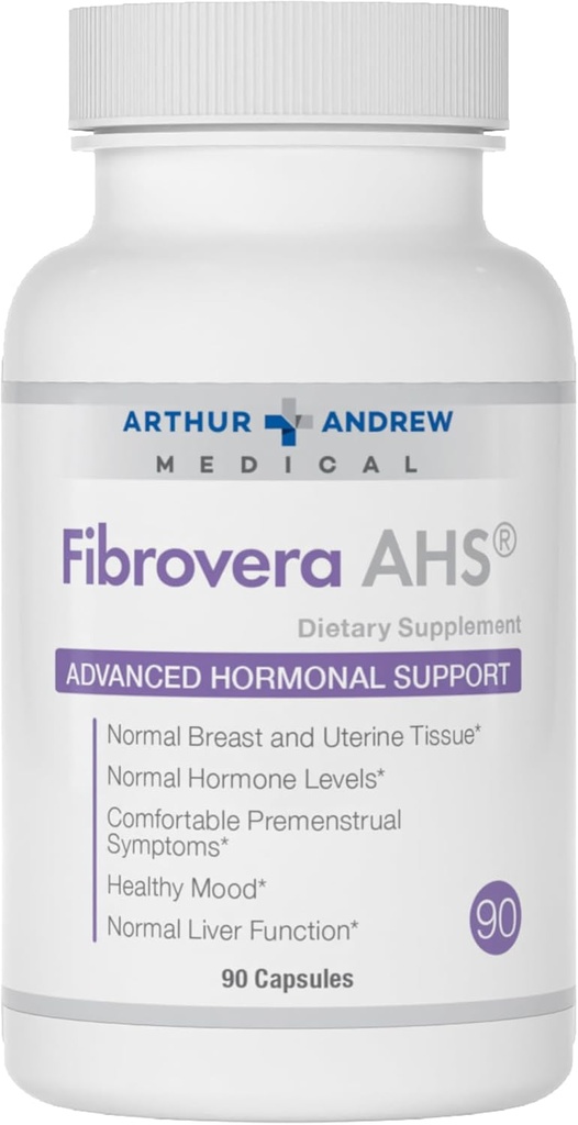 Arthur Andrew Medical, Fibrovera, 여성 효소 및 호르몬 균형을위한 식물 혼합, 90 캡슐