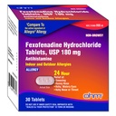 Ohm 비 돌망태 Fexofenadine 항히스타민 실내 옥외 알레르기 기복은 30ct를 메모장에 기입합니다