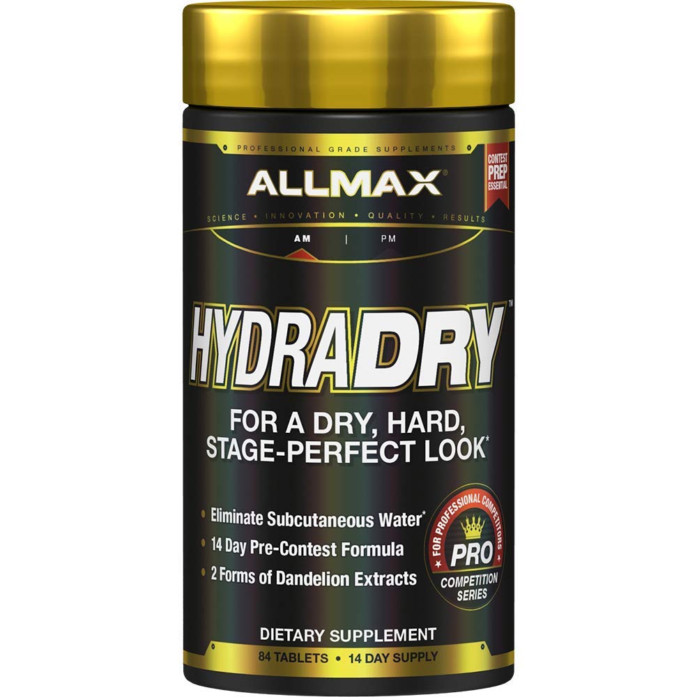 ALLMAX 영양 HydraDry, 14 일 전 테스트 물 손실 체계, 84의 정제