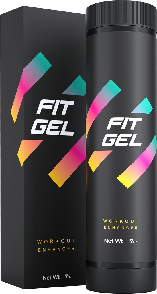 FitGel 땀 강화 롤 온 젤 스틱 - 최대 땀을위한 Thermogenic 운동 부스터 - 큰 7.7oz 크기 - 쉬운 트위스트 어플리케이터 - 허리 트리머와 이상 - 향상된 일일 사용 공식