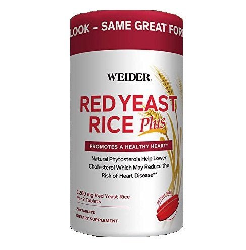 배리 빨강 효모 밥 플러스 Phytosterols 2 정제 당 1200 mg - 240의 정제